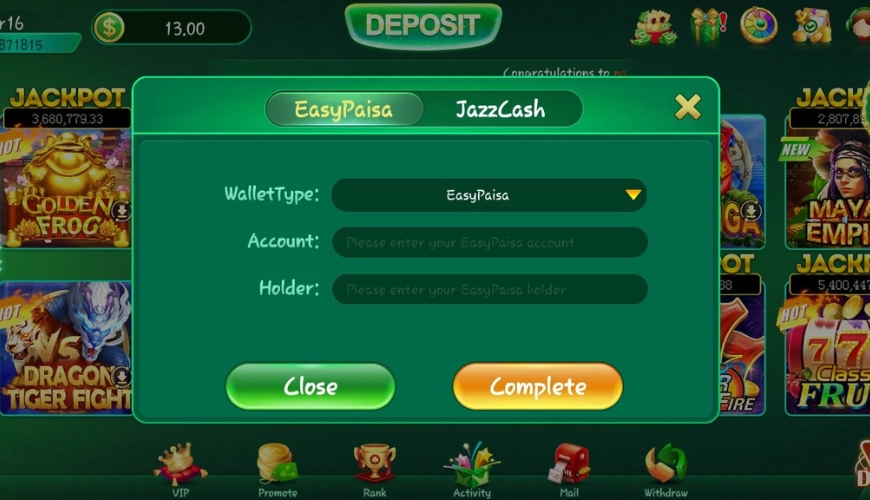 ZV 777 Game Withdrawal Method