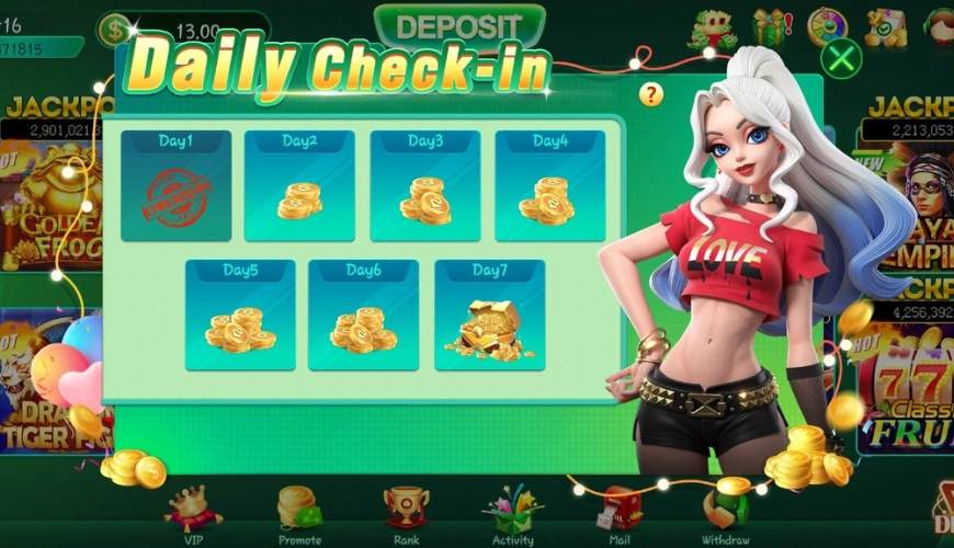 ZV 777 APK Daily Check in Bonus
